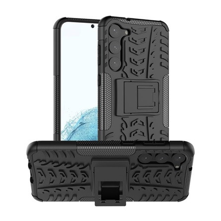 Gigapack Samsung S23 Plus Gigapack Defender szilikon telefonvédő ütésállóság, autógumi, FEKETE