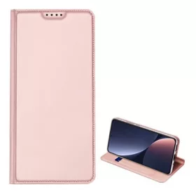   Dux Ducis Xiaomi 13 DUX DUCIS SKIN PRO tok álló, bőr hatású FLIP, asztali tartó, RÓZSASZÍN
