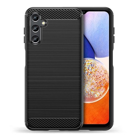 Gigapack Samsung A34 5G Gigapack szilikon telefonvédő ütésállóság, karbon minta, FEKETE