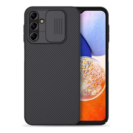 Nillkin Samsung A14 4G NILLKIN CAMSHIELD szilikon telefonvédő ütésállóság, csíkos, FEKETE