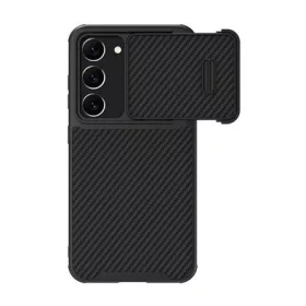   Nillkin Samsung S23 Plus NILLKIN SYNTHETIC FIBER S műanyag telefonvédő környezetbarát, karbon minta, FEKETE