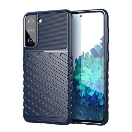 Gigapack Samsung A14 4G Gigapack Szilikon telefonvédő ütésállóság, dombor minta, SÖTÉTKÉK