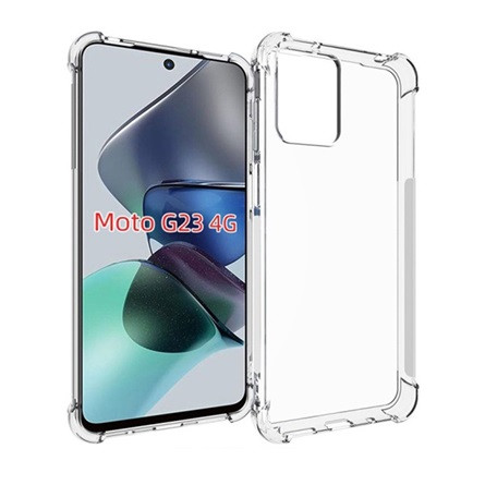 Gigapack Motorola Moto G23 Gigapack szilikon telefonvédő ütésállóság, légpárnás sarok, ÁTLÁTSZÓ
