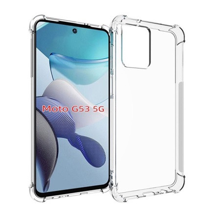 Gigapack Motorola Moto G53 Gigapack szilikon telefonvédő ütésállóság, légpárnás sarok, ÁTLÁTSZÓ