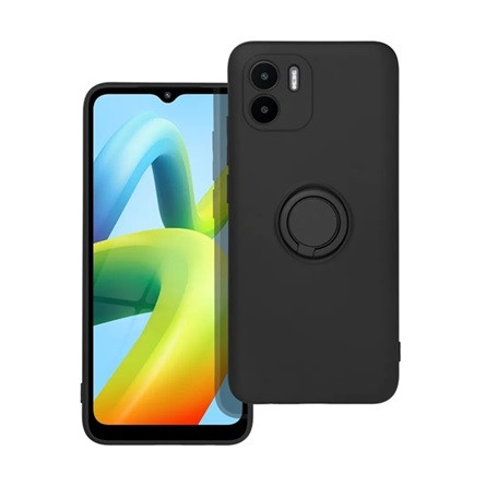 Gigapack Redmi A2 Gigapack Szilikon telefonvédő tartógyűrű, kameravédő, FEKETE