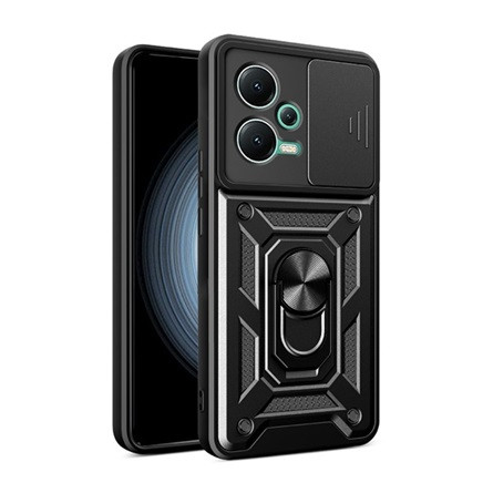 Gigapack Redmi Note 12 5G Gigapack Defender szilikon telefonvédő ütésállóság, kameravédő, FEKETE