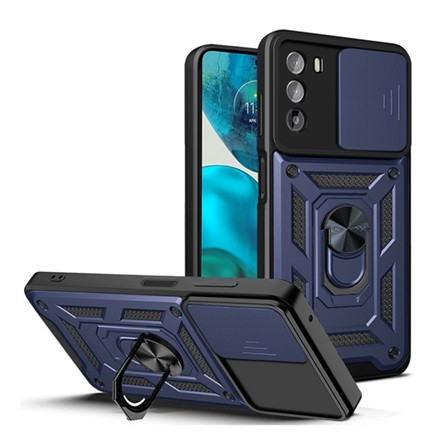 Gigapack Motorola Moto G82 Gigapack Defender szilikon telefonvédő ütésállóság, kameravédő, SÖTÉTKÉK