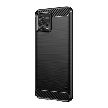Mofi Motorola Moto G72 MOFI szilikon telefonvédő ütésállóság, karbon minta, FEKETE