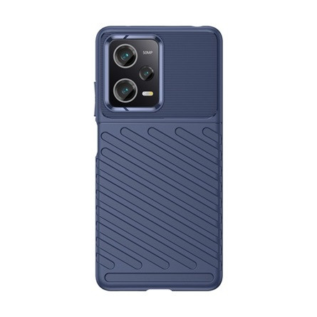 Gigapack Redmi Note 12 Pro 5G Gigapack Szilikon telefonvédő ütésállóság, dombor minta, SÖTÉTKÉK