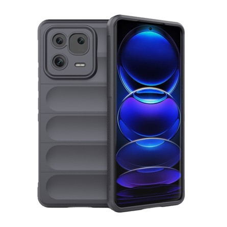 Gigapack Xiaomi 13 Pro Gigapack szilikon telefonvédő ütésállóság, 3D, SÖTÉTSZÜRKE