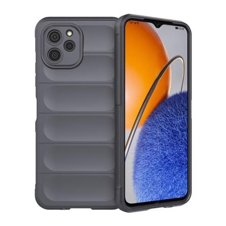 Gigapack Huawei Nova Y61 Gigapack szilikon telefonvédő ütésállóság, 3D, SÖTÉTSZÜRKE