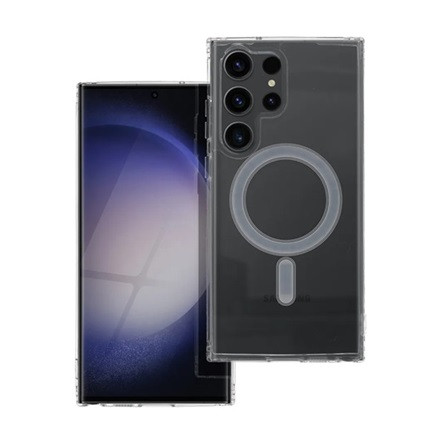 Gigapack Samsung S23 Ultra GIGAPACK szilikon telefonvédő ütésállóság, MagSafe, ÁTLÁTSZÓ