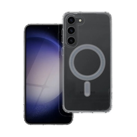 Gigapack Samsung S23 Plus Gigapack szilikon telefonvédő ütésállóság, MagSafe, ÁTLÁTSZÓ