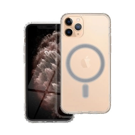 Gigapack iPhone 11 Pro GIGAPACK szilikon telefonvédő ütésállóság, MagSafe, ÁTLÁTSZÓ
