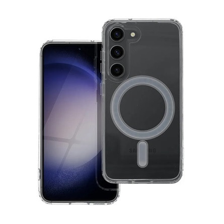 Gigapack Samsung S23 GIGAPACK szilikon telefonvédő ütésállóság, MagSafe, ÁTLÁTSZÓ