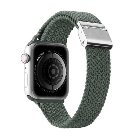 Dux Ducis Apple Watch Series 10 42mm DUX DUCIS pótszíj egyedi méret, állítható, SÖTÉTZÖLD