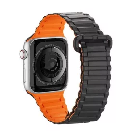   Dux Ducis Apple Watch Series 10 46mm DUX DUCIS pótszíj egyedi méret, mágneses, NARANCSSÁRGA