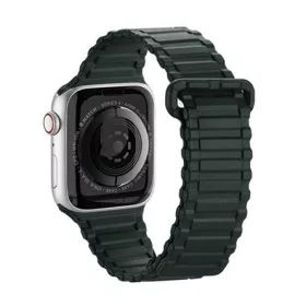   Dux Ducis Apple Watch Series 10 46mm DUX DUCIS pótszíj egyedi méret, mágneses, SÖTÉTZÖLD