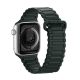 Dux Ducis Apple Watch Series 10 46mm DUX DUCIS pótszíj egyedi méret, mágneses, SÖTÉTZÖLD