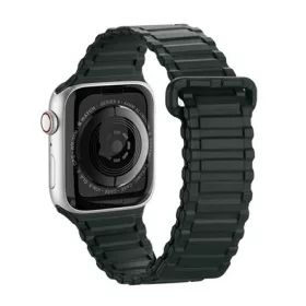   Dux Ducis Apple Watch Series 10 42mm DUX DUCIS pótszíj egyedi méret, mágneses, SÖTÉTZÖLD