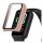 Gigapack Amazfit Band 7 Gigapack Műanyag keret ütésálló + kijelzővédő üveg RÓZSASZÍN