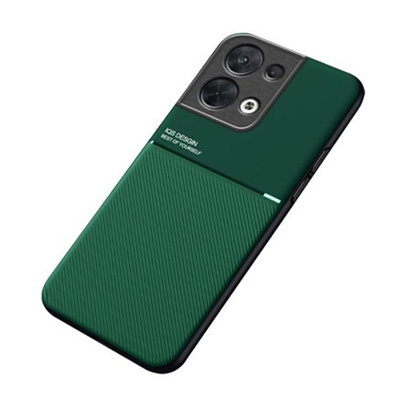 Gigapack Oppo Reno 8 Pro Gigapack Szilikon telefonvédő ütésállóság, csíkos, SÖTÉTZÖLD