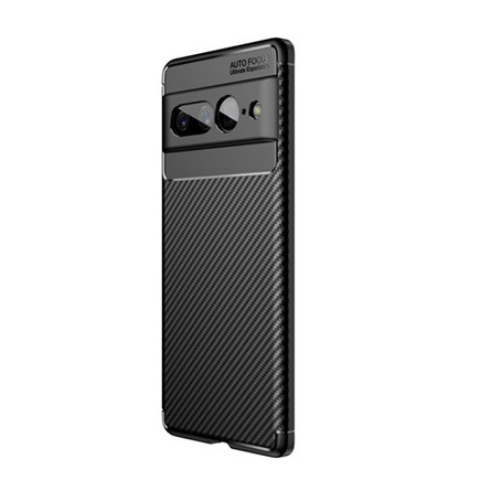 Gigapack Google Pixel 7 Pro Gigapack szilikon telefonvédő ütésállóság, karbon minta, FEKETE