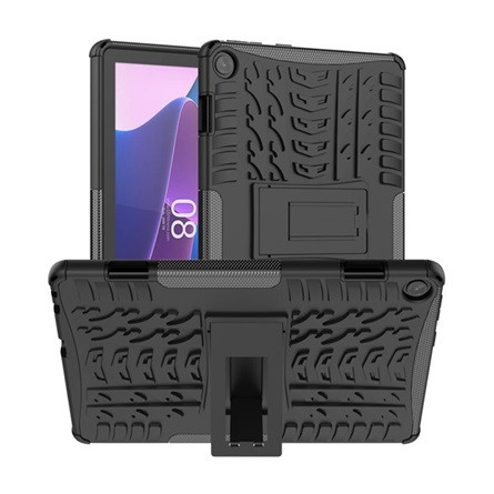 Gigapack Lenovo Tab M10 Gigapack Defender szilikon telefonvédő ütésállóság, autógumi, FEKETE