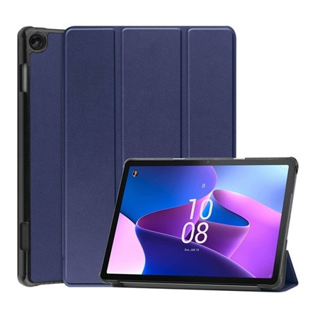 Gigapack Lenovo Tab M10 Gigapack tok álló, bőr hatású aktív FLIP, asztali tartó, SÖTÉTKÉK