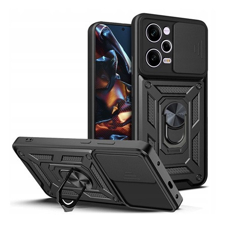 Gigapack Redmi Note 12 Pro 5G Gigapack Defender szilikon telefonvédő ütésállóság, kameravédő, FEKETE