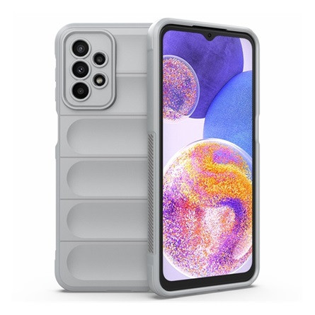 Gigapack Samsung A23 5G Gigapack szilikon telefonvédő ütésállóság, 3D, VILÁGOSSZÜRKE