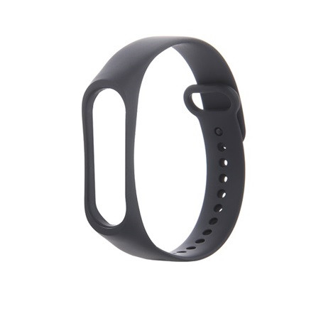 Gigapack Xiaomi MI Band 3 Gigapack pótszíj egyedi méret, szilikon, FEKETE