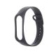 Gigapack Xiaomi MI Band 3 Gigapack pótszíj egyedi méret, szilikon, FEKETE