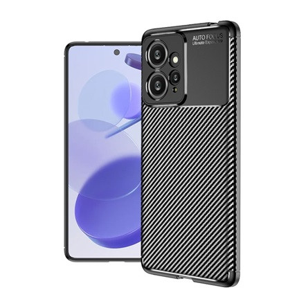 Gigapack Redmi Note 12 4G Gigapack Szilikon telefonvédő ütésállóság, karbon minta, FEKETE