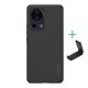 Nillkin Xiaomi 13 Lite NILLKIN SUPER FROSTED műanyag telefonvédő gumírozott, érdes felület + asztali tartó, FEKETE