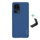 Nillkin Xiaomi 13 Lite NILLKIN SUPER FROSTED műanyag telefonvédő gumírozott, érdes felület + asztali tartó, SÖTÉTKÉK