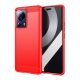 Gigapack Xiaomi 13 Lite Gigapack szilikon telefonvédő ütésállóság, karbon minta, PIROS