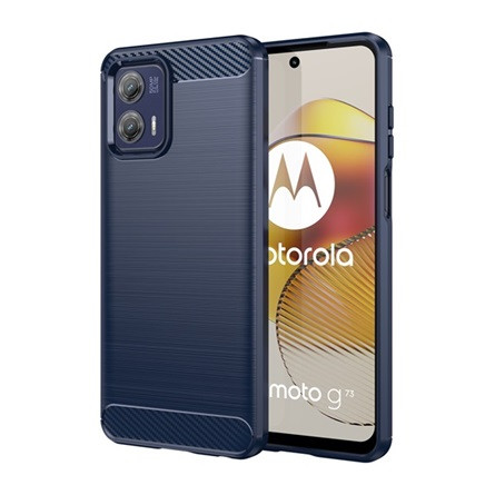 Gigapack Motorola Moto G73 Gigapack szilikon telefonvédő ütésállóság, karbon minta, SÖTÉTKÉK