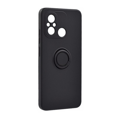 Gigapack Redmi 12C Gigapack Szilikon telefonvédő tartógyűrű, kameravédő, FEKETE