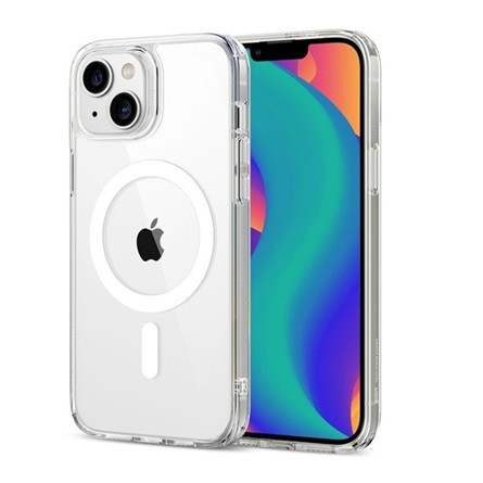 Esr iPhone 14 ESR CH HALOLOCK szilikon telefonvédő ütésállóság, MagSafe, ÁTLÁTSZÓ