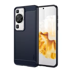   Mofi Huawei P60 Pro MOFI szilikon telefonvédő ütésállóság, karbon minta, SÖTÉTKÉK