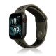 Gigapack Apple Watch Series 10 42mm Gigapack Pótszíj egyedi méret, légáteresztő, BARNA/FEKETE