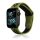 Gigapack Apple Watch Series 10 46mm Gigapack Pótszíj egyedi méret, légáteresztő, SÖTÉTZÖLD/FEKETE