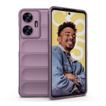 Gigapack Realme C55 Gigapack szilikon telefonvédő ütésállóság, 3D, LILA
