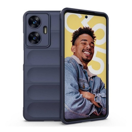 Gigapack Realme C55 Gigapack szilikon telefonvédő ütésállóság, 3D, SÖTÉTKÉK