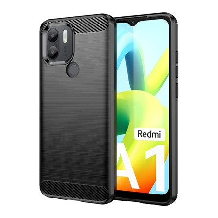 Gigapack Redmi A2 Plus Gigapack Szilikon telefonvédő ütésállóság, karbon minta, FEKETE