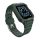Gigapack Apple Watch Series 9 41mm Gigapack Pótszíj egyedi méret, ütésállóság + szilikon keret, SÖTÉTZÖLD