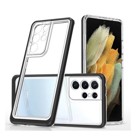 Gigapack Samsung S23 Ultra Gigapack szilikon telefonvédő ütésállóság, kameravédő, FEKETE