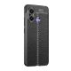 Gigapack Redmi 12C Gigapack Szilikon telefonvédő ütésállóság, varrás minta, FEKETE