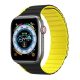 Dux Ducis Apple Watch Series 10 46mm DUX DUCIS pótszíj egyedi méret, mágneses, FEKETE/SÁRGA